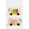 Montessori Wooden Color Matching Puzzles Logic Game Thinking Training Enlightenment Hand-eye Coordination Early Educational Toy