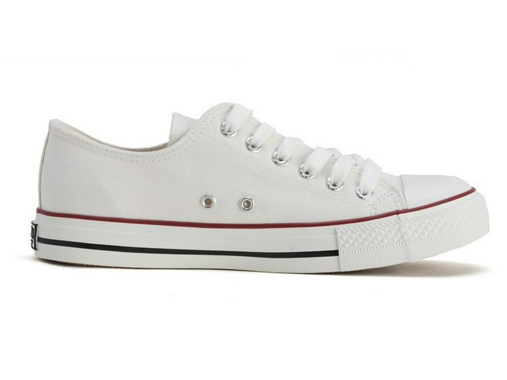 HuiLi Unisex Black & White Low-Top Canvas Sneakers for Sports & Casual Wear