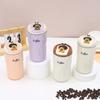 New LED Display Warm Double Drink Coffee Cup Creative Stainless Steel Thermos Cup Rope Portable Fashion Accompanying Cup