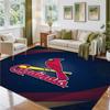 St. Louis Cardinals Design Crystal Velvet Rug Soft Decorative Mat for Bedroom Entrance