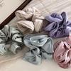 Korean-Style Bright Color Bud-Shaped Large Scrunchie for Women's Ponytails