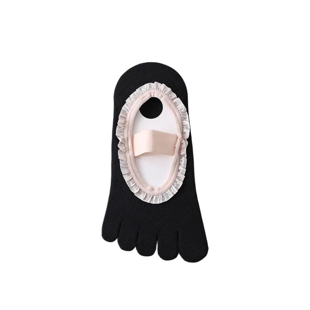 Soft Five Toes Pilates Sock Bottom Silicone Grip Boat Socks Breathable Low-Ankle Socks  Sport