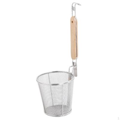 Noodle Strainer Deep Skimmer Food Dumpling Mesh Pasta Basket for Restaurant