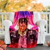 Juice WRLD printed throw blanket—soft,warm;versatile blanket for all seasons—perfect as &air-conditioning throw,nap blanket