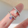 2023 Trendy Heart Shaped Adjustable Finger Ring For Women In Fresh And Style Sweet
