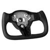 VEVOR Steering Wheel for 2016-2023 Tesla Model 3, Carbon Fiber Steering Wheel D-Shaped Flat-Bottom with Heating Function