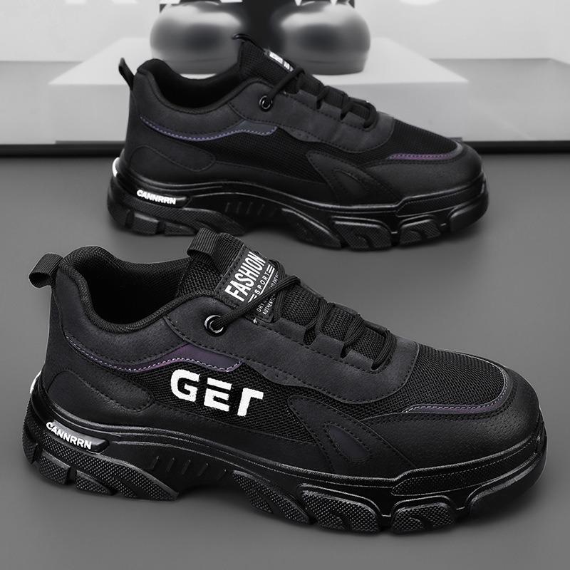 Summer Retro Style Men Climbing Shoes Outdoor Anti-slip Wear-resistant Thickness Sneakers Hiking Shoe Fashion Safty Works Shoes