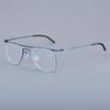 Denmark Brand Pure Titanium Screwless Square Glasses Frame 5502 Men Business Eyeglasses Fashion Women Blue Spectacles Eyewear