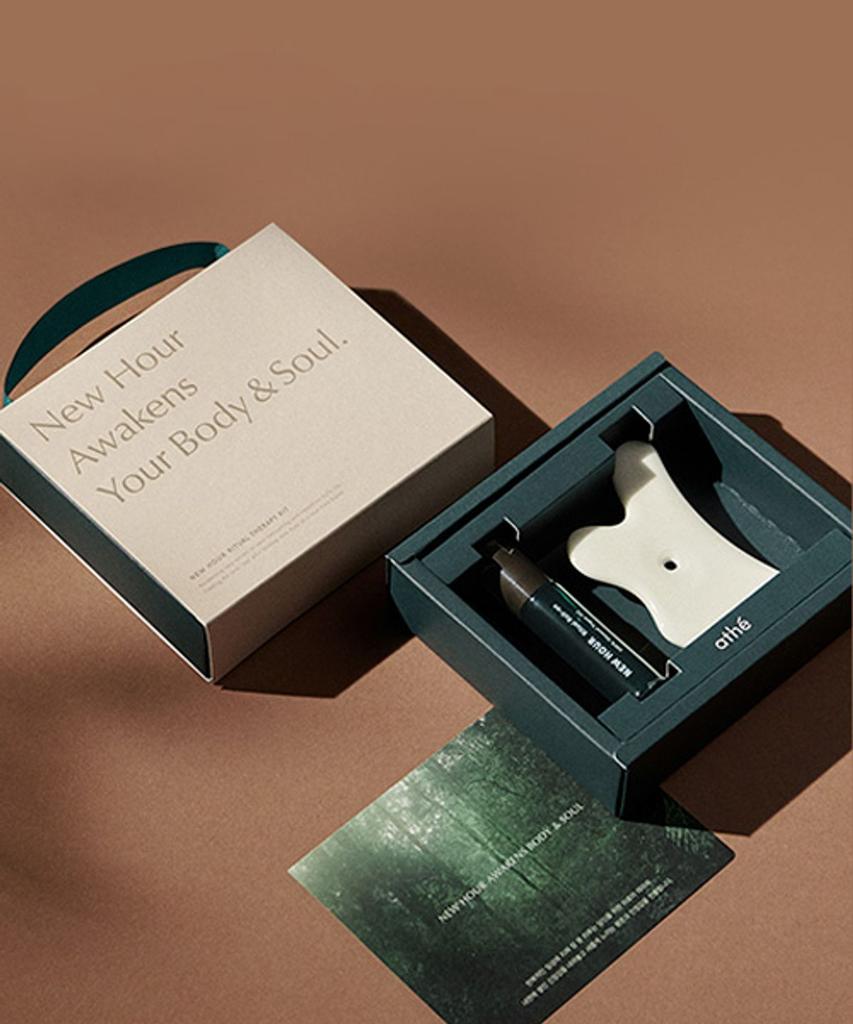 ATE New Hour Ritual Therapy Kit (Gua Sha + Roll-on)