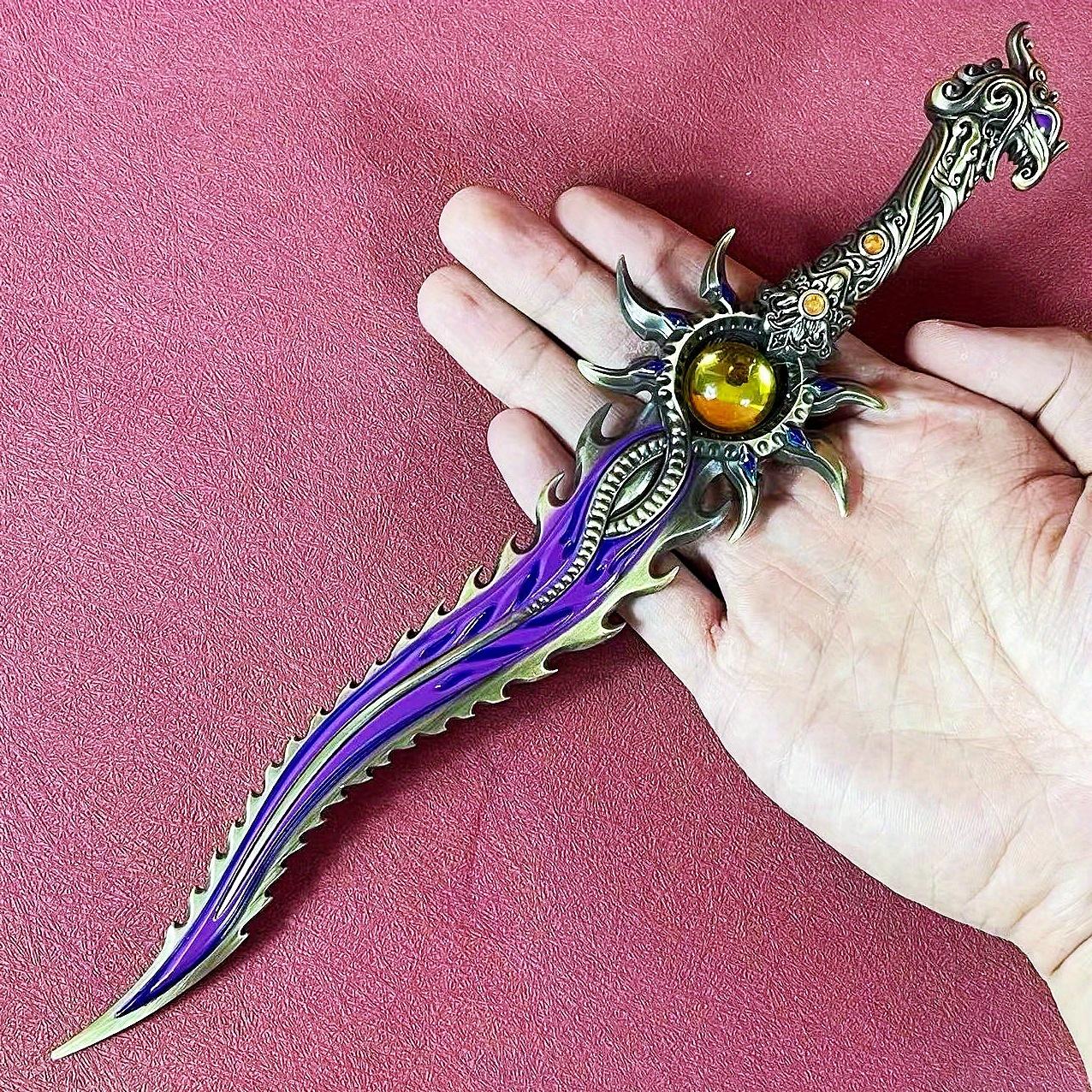 11inch Metallic Material Naraka Bladepoint Katana Sword Sword Animation Steel Ninja Knife Real Dimension Japanese Katana Original Samurai Sabre