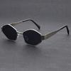 New Fashionable Retro Metal Polygonal Glasses for Women and Men, High End, Personalized Glasses, Daily Trendy, Versatile