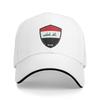 Iraq Flag Badge Casual Baseball Cap Spring  Trucker Hat Adjustable Outdoor Sport Hip Hop Hats Yk Funny Baseball Caps