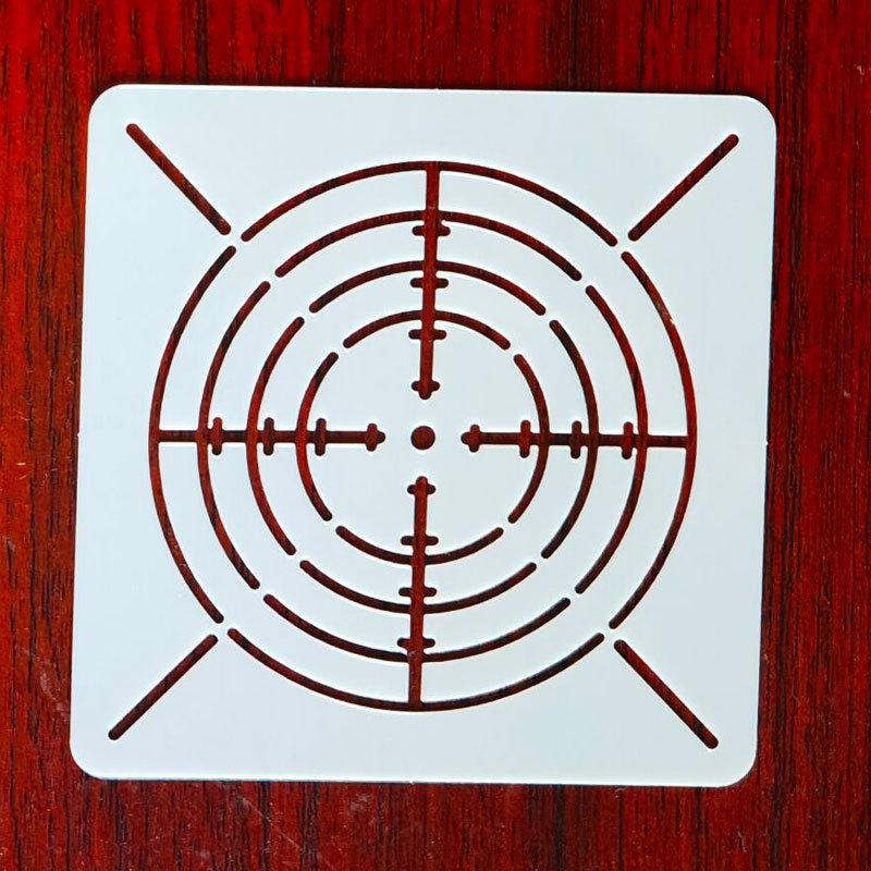 Mandala Bullseye Spider Web Stencil: DIY Wall Painting Template