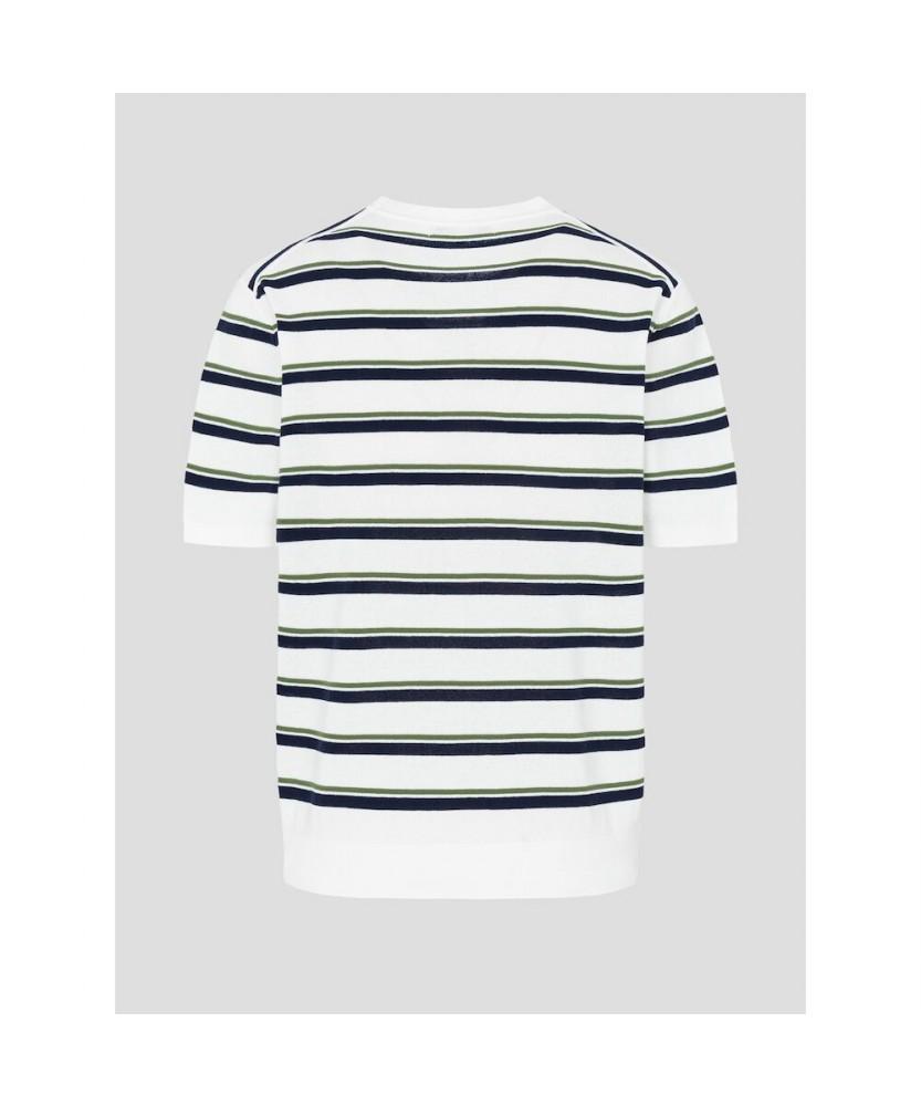 Binpolmen Striped Round Knit Ivory