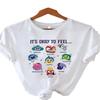 Spot Women's Summer T-Shirt Printed Fashion Casual Cute Short Sleeve Women's Eye Printed Short Sleeve T-Shirt