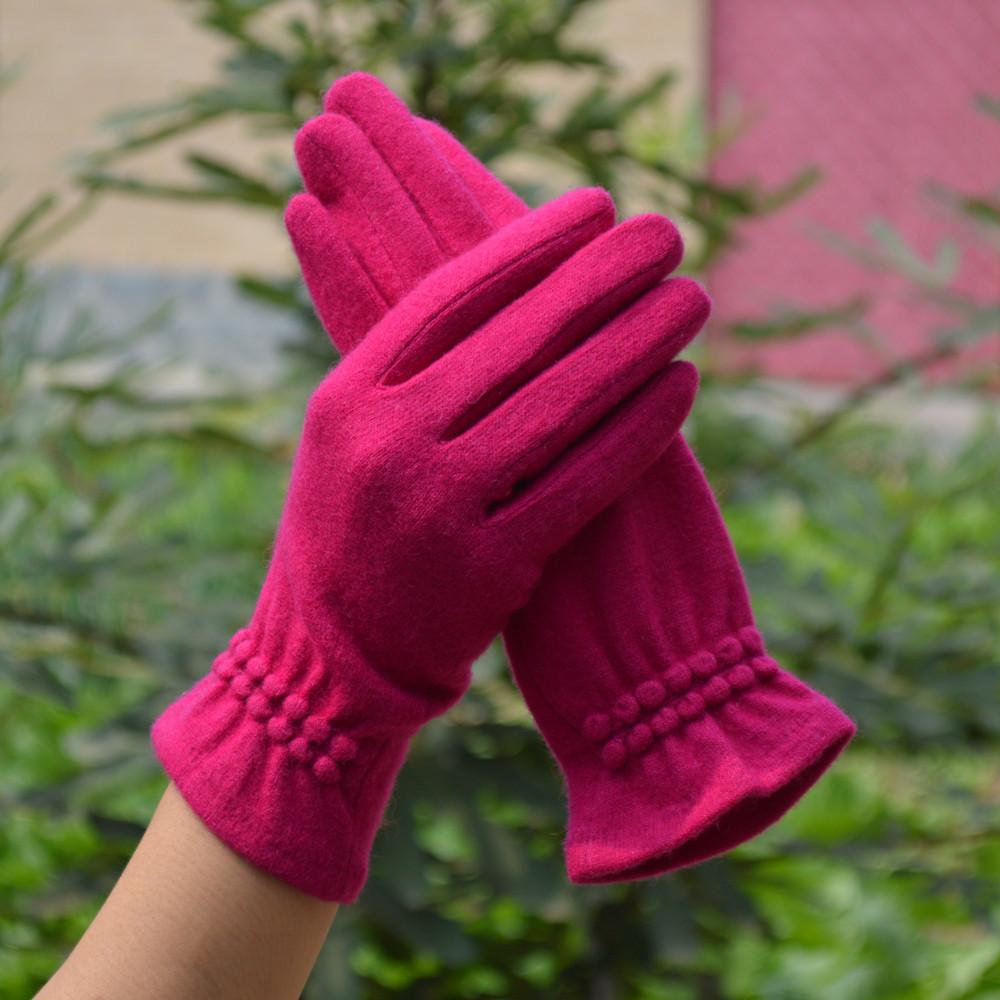 Wełniane, kaszmirowe, damskie, ciepłe, dotykowe, zimowe, codzienne rękawiczki