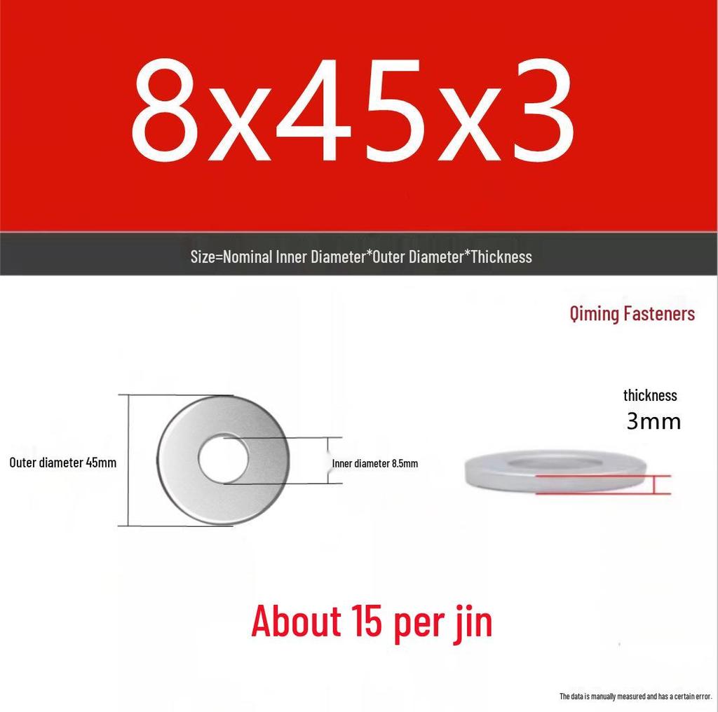4.8 Grade Galvanized Iron Flat Washer M3-M40 Oversized Metal Screw Gasket Washer
