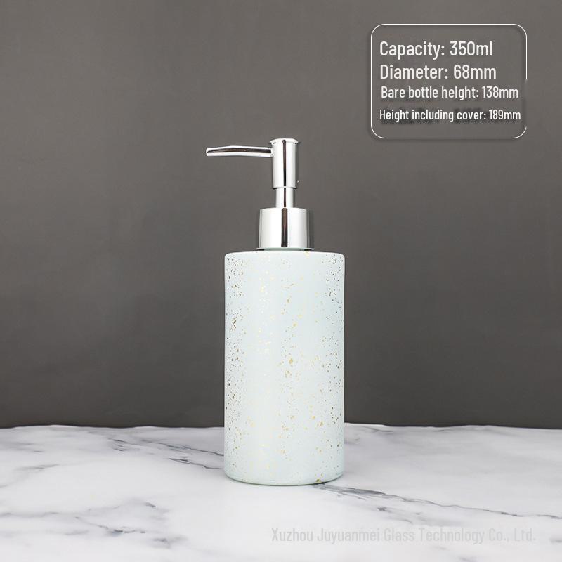 Nordic Style Glass Lotion & Soap Bottle for Home, Hand Sanitizer, and Hotel Shower Gel