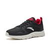 Anta Fashionable Versatile Simple Shock Absorbing Breathable Low Top Casual Running Shoes Men sneaker Basic-Black Classic-Red 912525502F-10