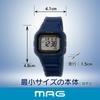 MAG Digital Solar Dual Urethan Klein Geeignet für Marineuhr, Betrieben, Strom, Wasserdicht, Armband, Größe, Kinder, MW-551A NB,