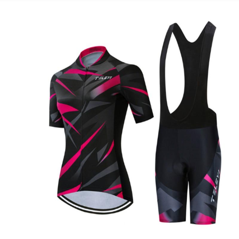 Womens Cycling Jersey Set Short Sleeve Quick Dry Performance Bike Apparel