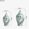 Malované keramické vázy Ozdoby Klasické květiny a ptáci Vázy Víceúčelové Starožitné porcelánové úložné nádoby Rustikální domácí dekorace