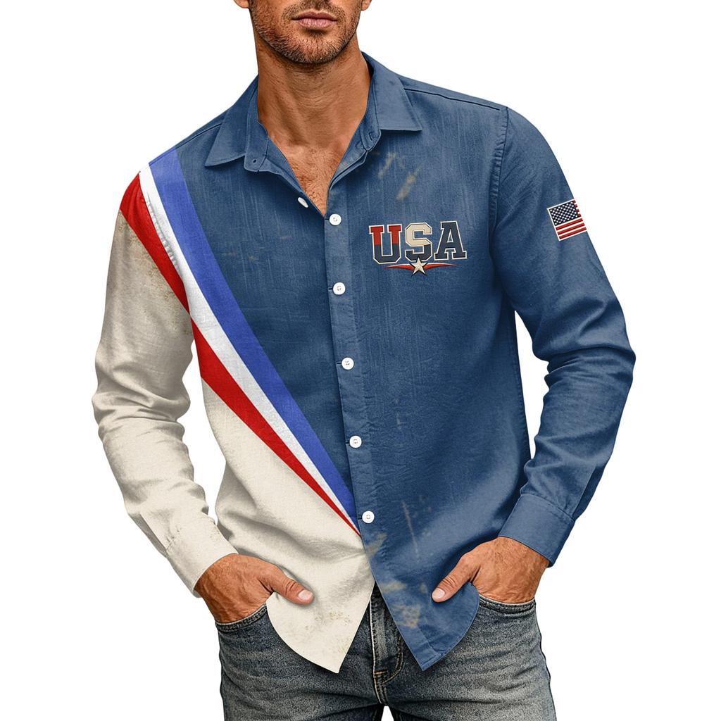 Herren 250. Jubiläum Kurzarmhemd - 1776 - 2026 Amerikanische Flagge T-Shirt