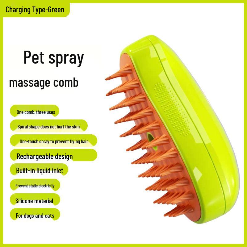 Kitten & Cat De-Shedding Comb for Short & Long Hair - Large Thinning Pet Grooming Tool