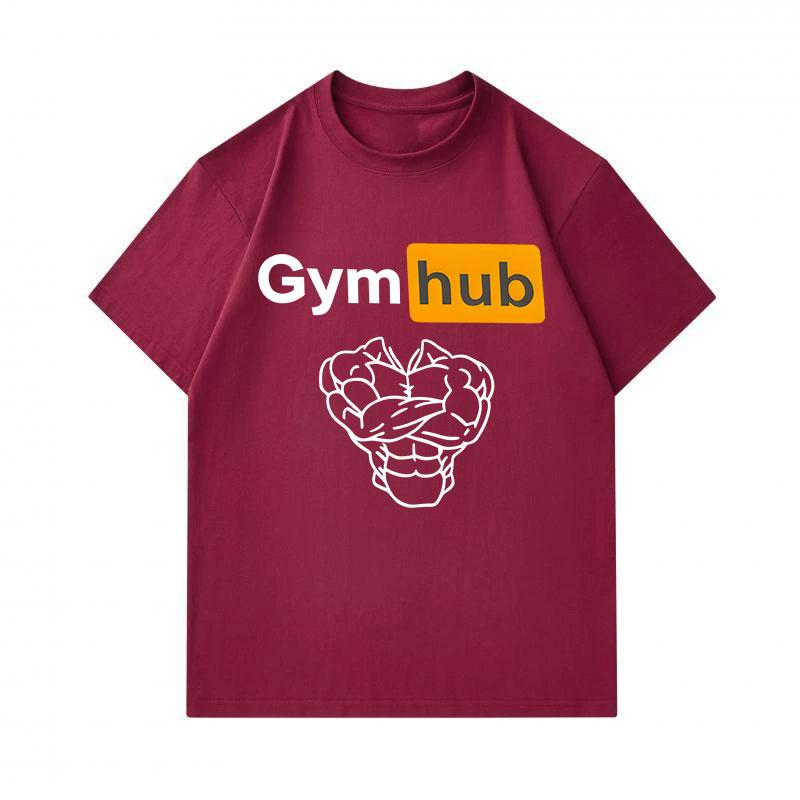 Men's 100% Cotton Crew Neck Short Sleeve T-Shirt, Funny Gym Muscular Heart Graphic Print Casual Workout Fitness Tee, Soft Breathable Daily Top for Gym