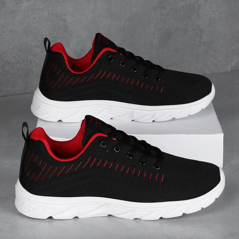 Laufschuhe Frühling neue leichte Laufschuhe rutschfeste weiche Sohle atmungsaktive Mesh-Schuhe Stoßdämpfung Freizeitsport