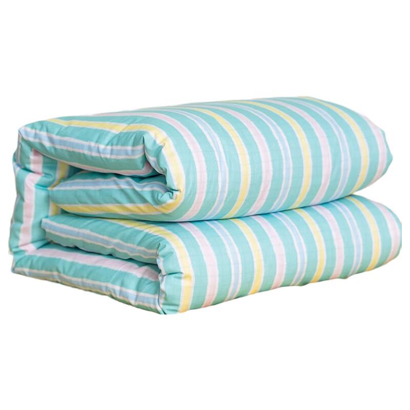 

Xiaoyueya Blue Striped Twill Cotton Quilt with Cover