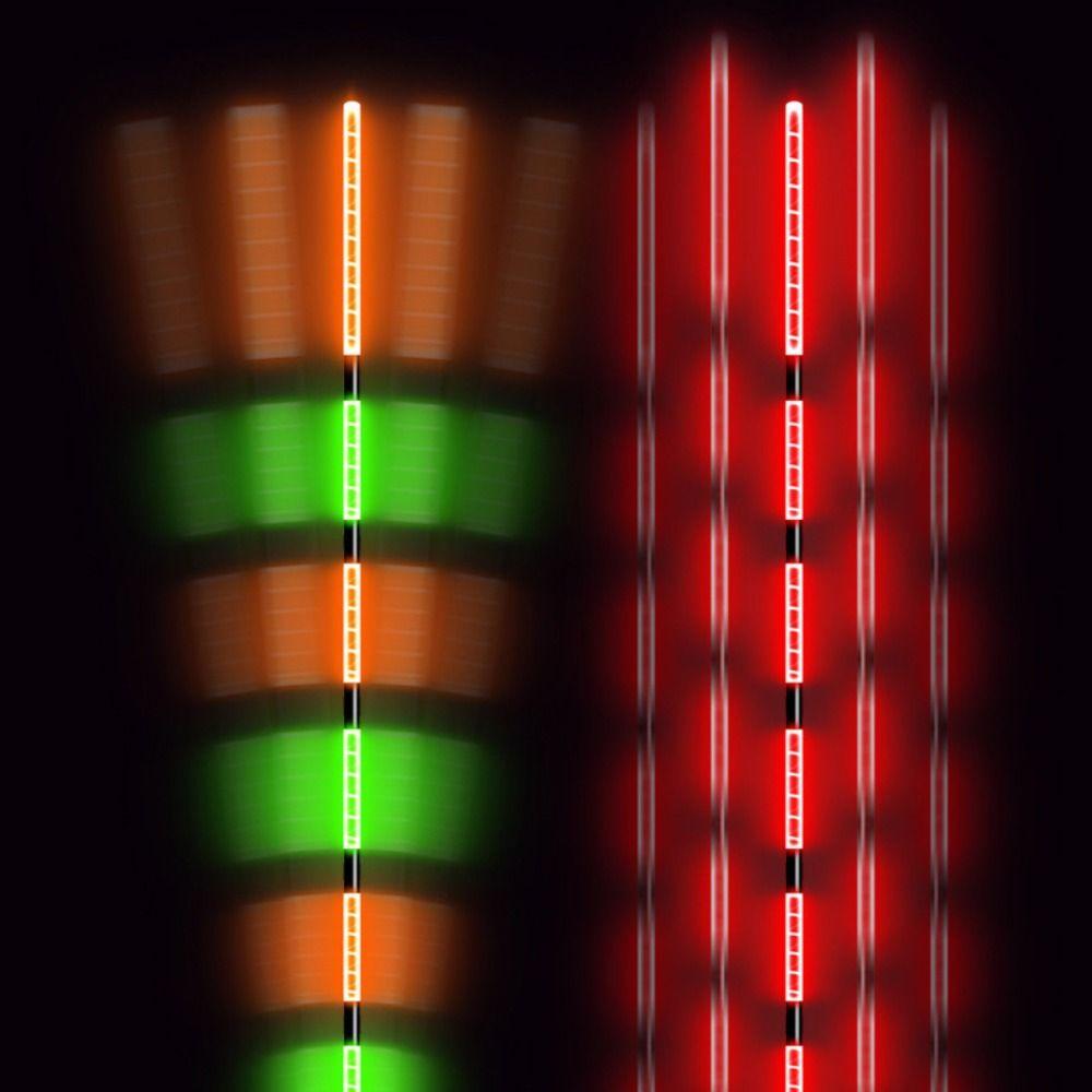 Thickened Luminous Fish Floating Float Biting Hook Color Changing Electronic Fishing Float Sensitive Light Float Long Tail