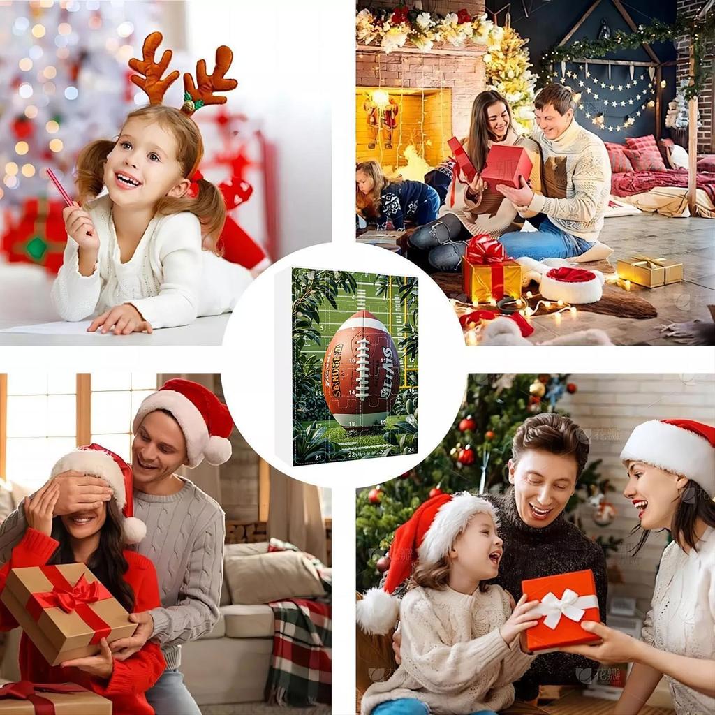 24 Days Advent Calendar American Football Themed Countdown Gifts Box For Fans And Collectors