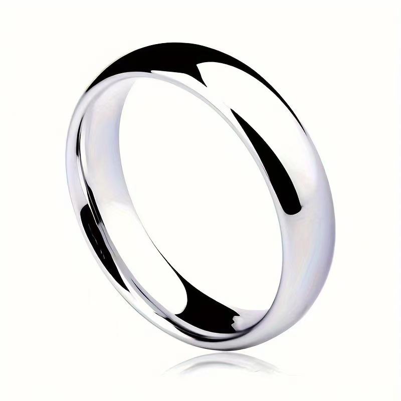 New Trendy Glossy Women's Jewelry, Internal and External Curved Spherical Couple Rings