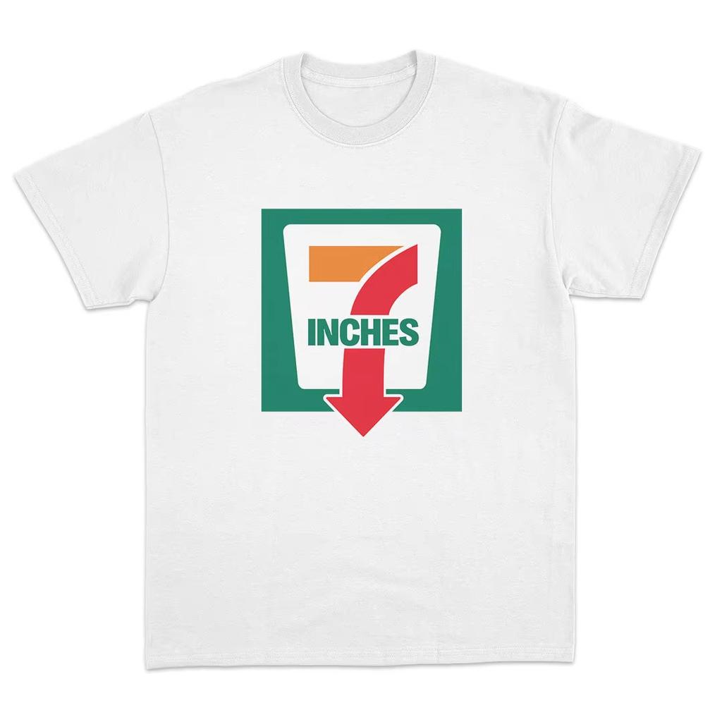 Inches 7 Funny Graphic Meme T Shirt Unisex Women Short Sleeve Cotton Tees Summer Tshirt Retro High Quality Y2k Tops Streetwear