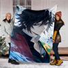 1pc Tomioka Giyuu Theme Blanket - Digital Print, Polyester, Cozy for All Seasons, Perfect for Outdoor, and Travel