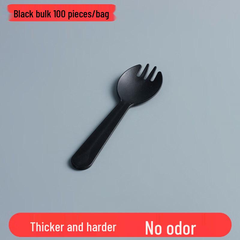 ZISIZ Disposable Food-Grade Plastic Spoon Fork