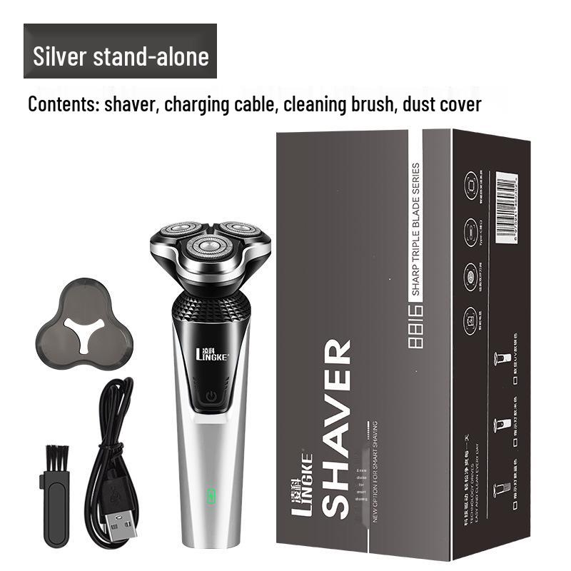 Lingke 8806 Men's Electric Shaver - Smart Beard Trimmer with USB Charging
