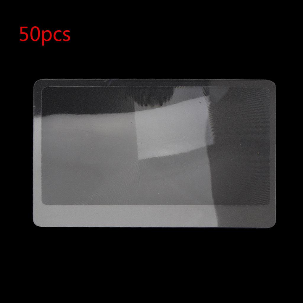 Plastic Bookmark Large Area Card Thin Reading Magnifying Glass Business Card Magnifying Glass Large Sheet Magnifier