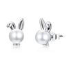 WOSTU Hot Fashion 100% 925 Sterling Silver Lucky Forever Circular Stud Earrings For Women Authentic Original Jewelry Gift
