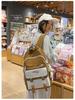 Korean-Style Color Block Backpack for Middle School Girls - Large Capacity Schoolbag