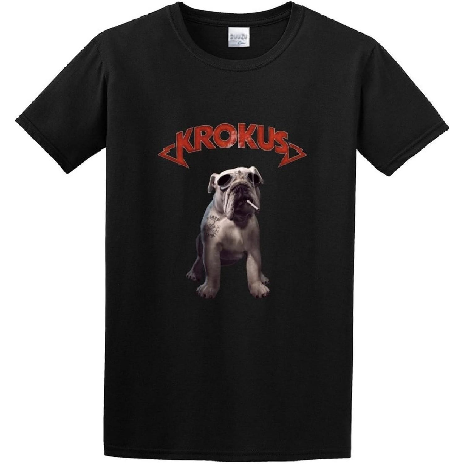 Man s T-Shirt Krokus Dirty Dynamite Pop Album Cover Custom S-3XL Black XS S