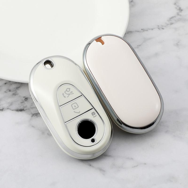 Car Key Case Cover for Mercedes Benz C S Class W206 W223 S350 C260 C300 S206 S400 S450 S500 TPU Fob Holder Protector Keyless