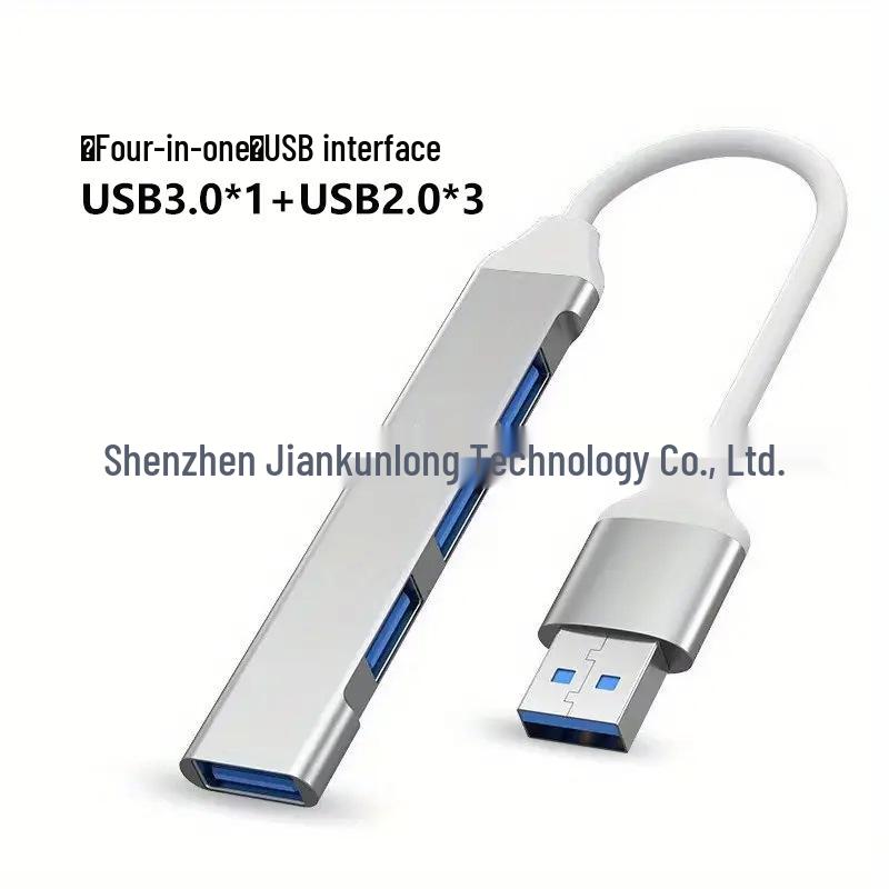 Cross Multi-functional Type-C Docking Station: 4-in-1 USB 3.0 Hub for Computers