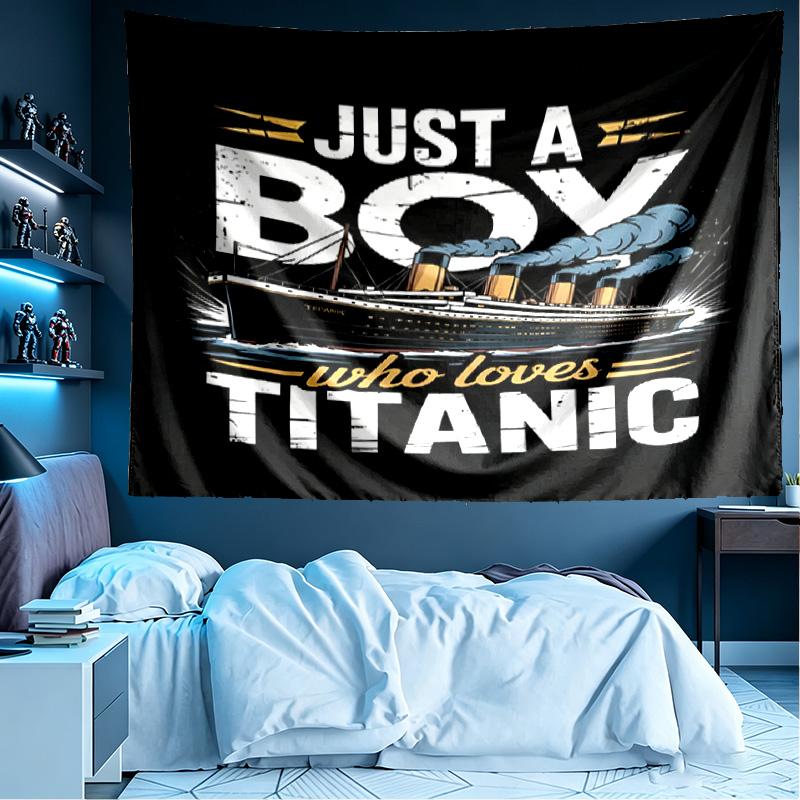 RMS Titanic Print Tapestry, Lightweight Wall Hanging, for Bedroom, Dorm, Living Room, Home Art Decor, Birthday Christmas Gift for Friends