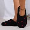 Ladies' Warm and Comfortable Winter Indoor Home Heart Slippers