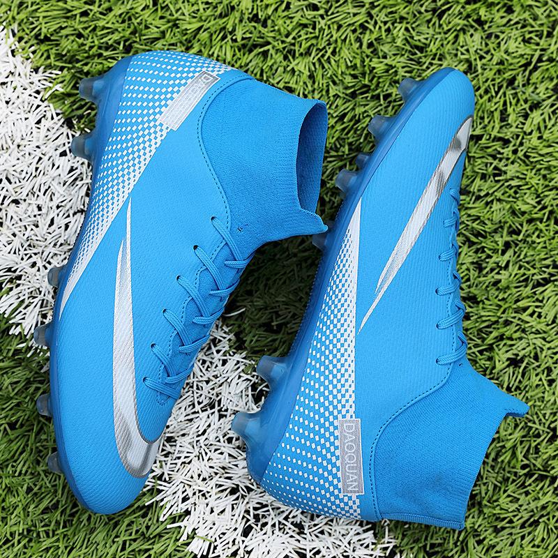 Xiyin Amazon Popular High-top Breathable Football Shoes Professional Futsal Football Shoes Long Nails Broken Nails Spot Straight Hair