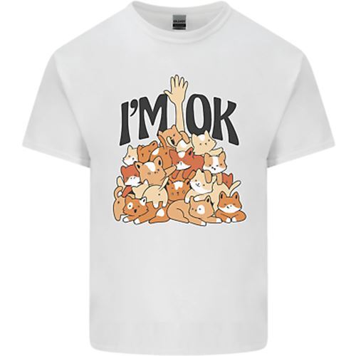 I m OK Funny Cat Mum Dad Crazy Lady Kitten Mens Cotton T-Shirt Tee Top 3XL