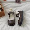 Round head French student with skirt sweet Japanese single shoes children 2025 popular retro Mary Jane small leather shoes women