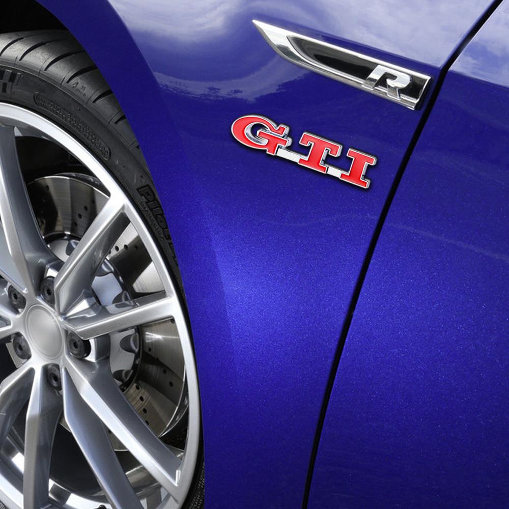 BAJM3 2025 Hot 3D ABS GTI Badge Car Front Grille Sticker Decoration Auto Refit Accessorie for Volkswagen VW Golf MK7 Beetle Touran GTI